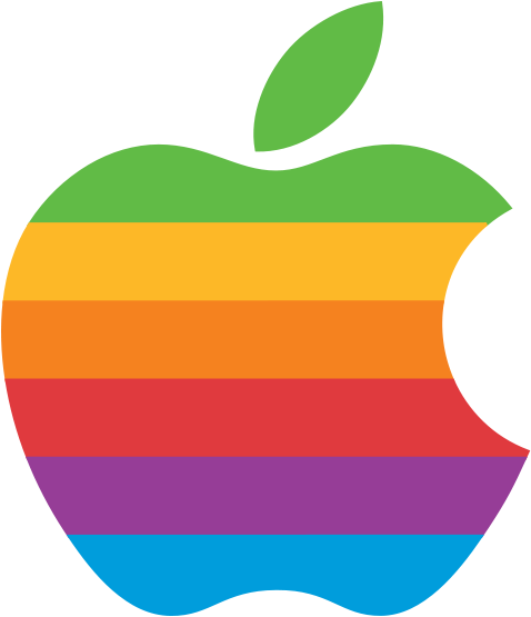Apple Computer Retro Logo - Apple Logo 1977 (514x555), Png Download