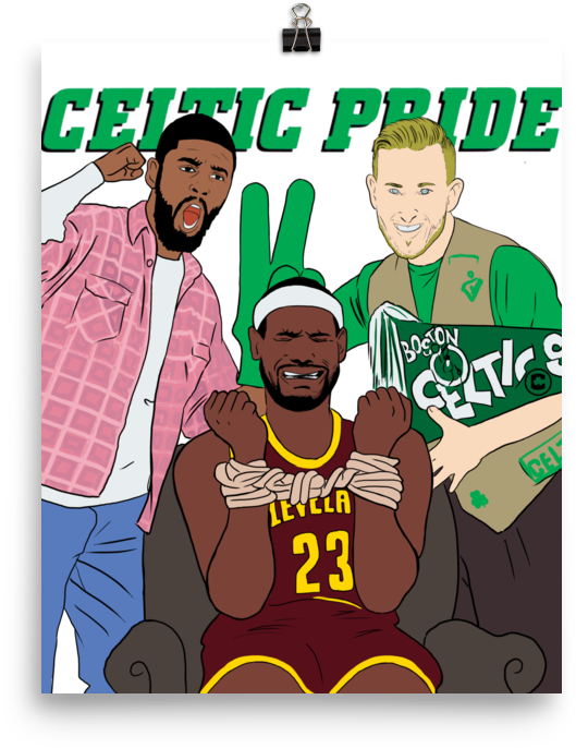 Celtic Pride Movie Parody Poster - Boston Celtics (1000x1000), Png Download