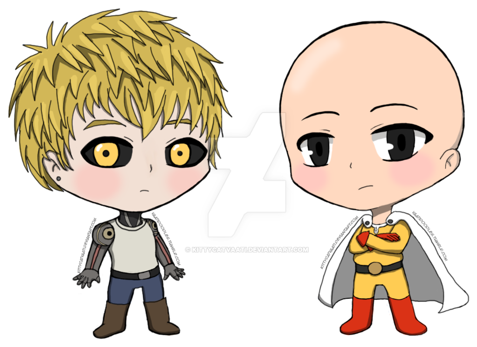 28 Collection Of One Punch Man Chibi Drawing - One Punch Man Chibi (1024x750), Png Download
