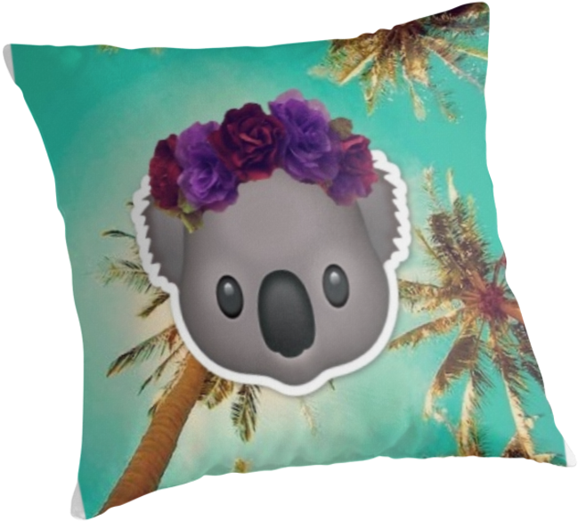 Flower Crown Emoji Png - Color-changing Purple Earrings (875x875), Png Download