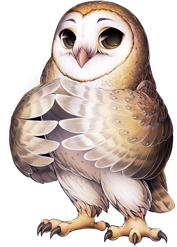 Furvilla Owl (600x890), Png Download