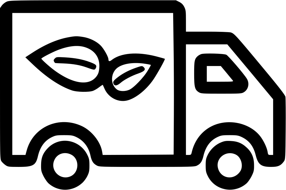 Eco Friendly Truck - Vector Graphics (981x650), Png Download