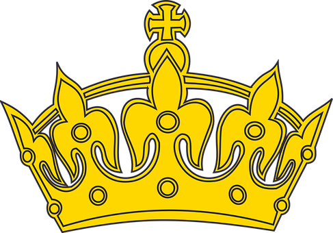 Crown Symbol Design Decoration King Elemen - Logo Keep Calm Png (487x340), Png Download