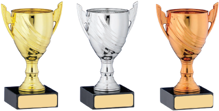 Set Of 1st, 2nd And 3rd Gold/silver/bronze Awards - 1st 2nd 3rd Trophy (464x348), Png Download