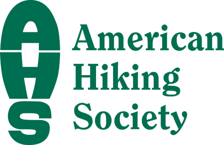 Ahs Logo Green Png - American Hiking Society Logo (450x291), Png Download