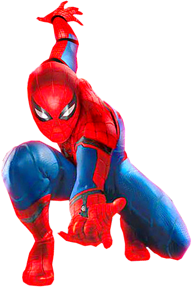 Spider Man Tom Holland - Captain America Spiderman Full Hd (399x594), Png Download
