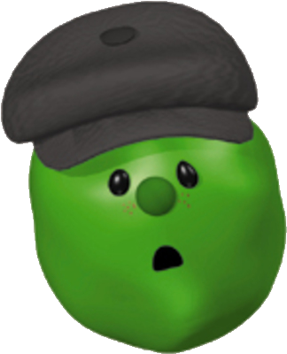 Percy Pea - Percy Pea Veggie Tales (354x440), Png Download