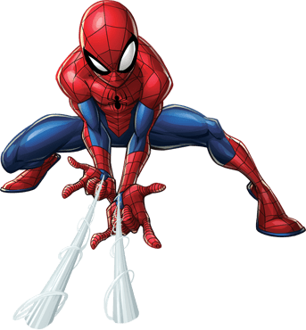 Terms Of Use - Marvel Strike Force Spiderman (343x370), Png Download