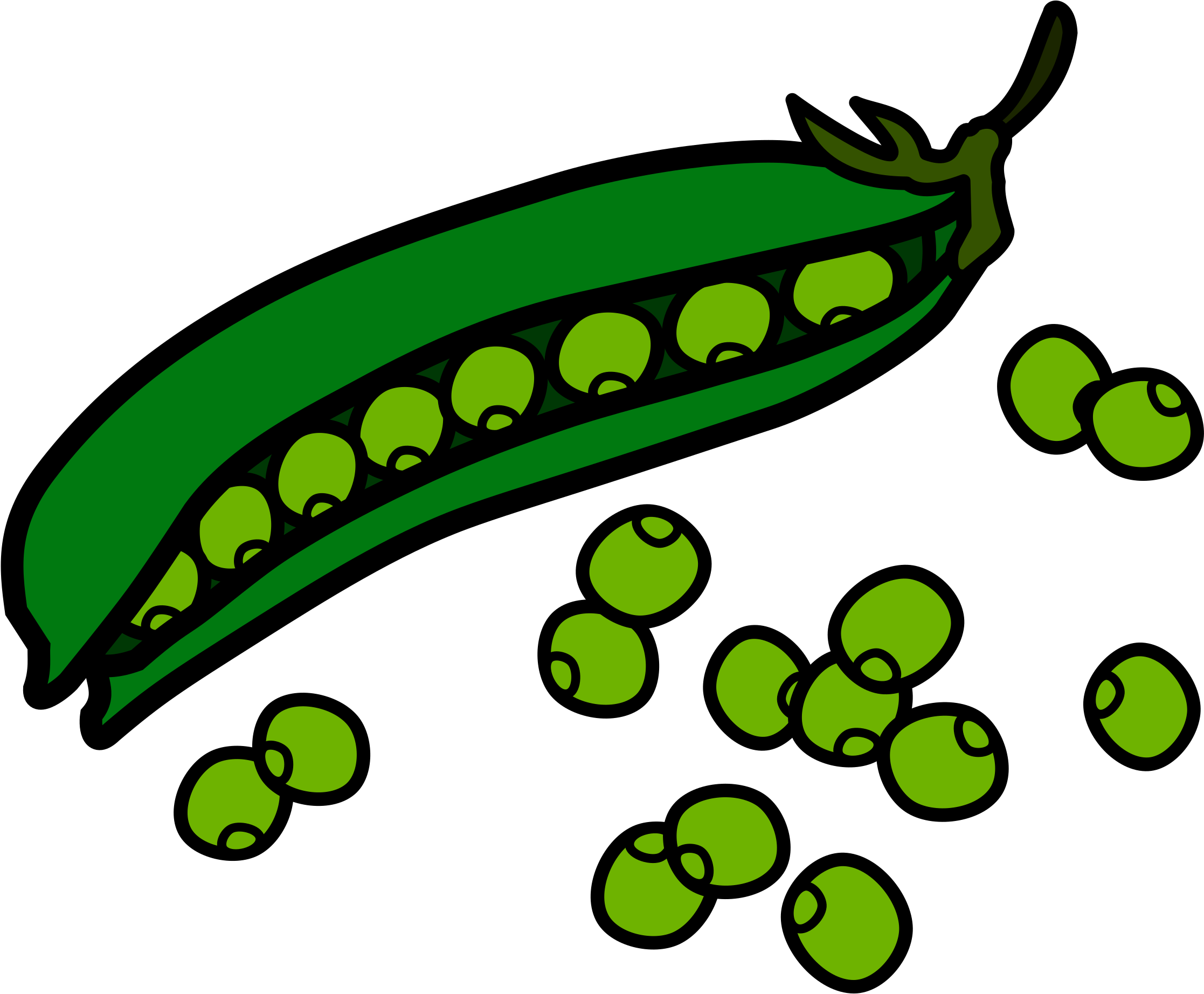 Transparent Download Collection Of Images High Quality - Peas Clipart (2400x2010), Png Download