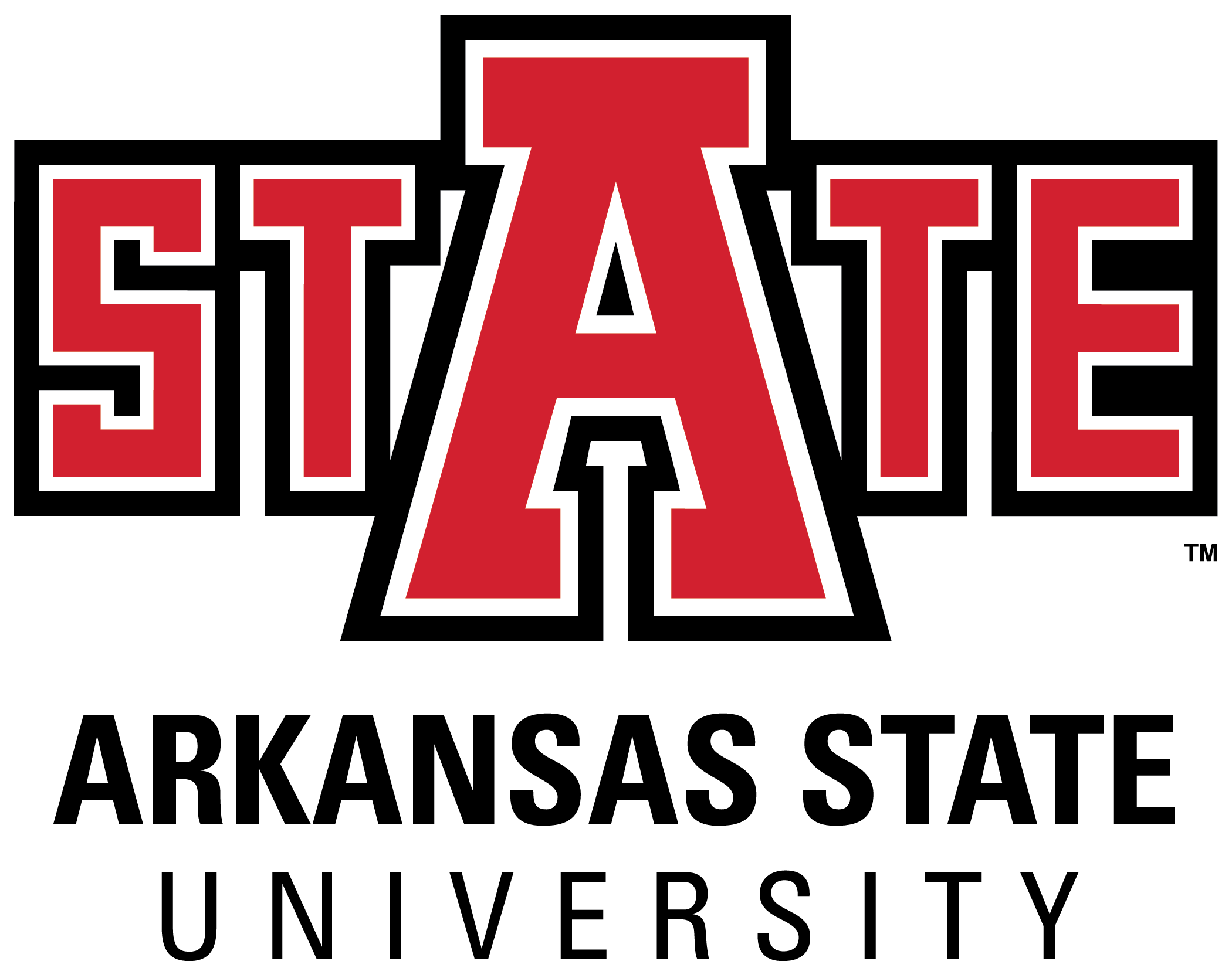 Arkansas State University Red Wolves Logo (2100x1639), Png Download