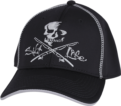 Slm259 Black Front - Salt Life Slbt001 Skull Flag (500x500), Png Download