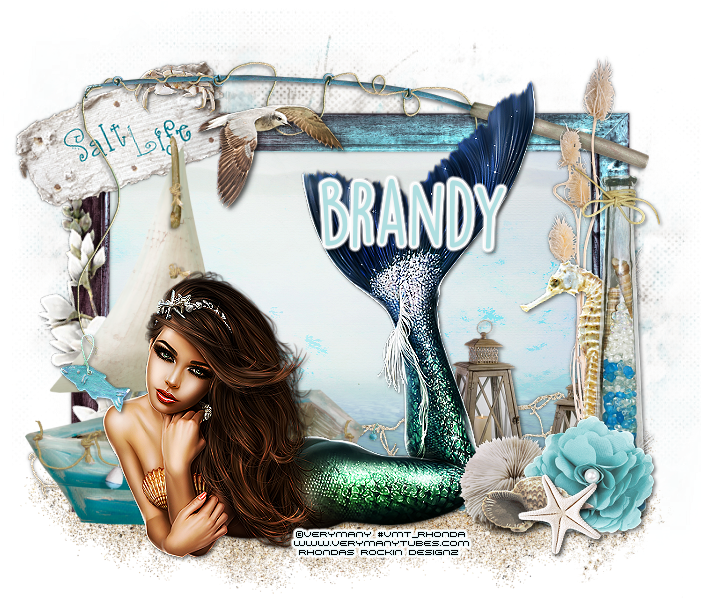 Salt Life Mermaid - Girl (700x656), Png Download