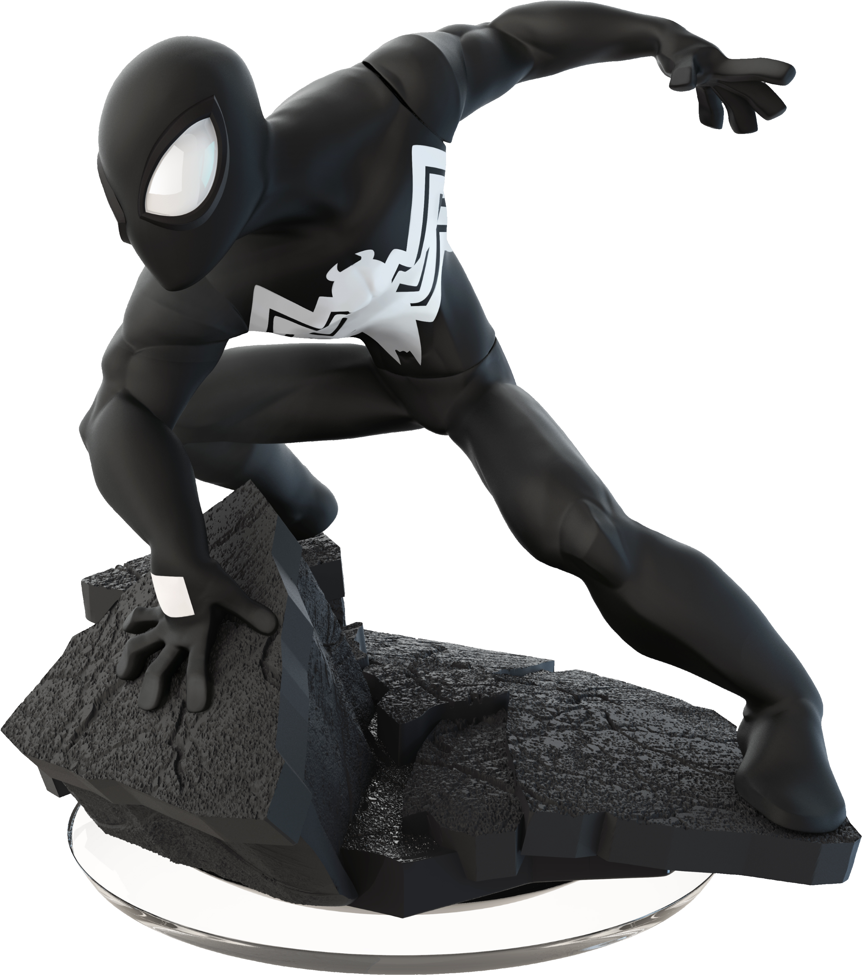 Disney Infinity Black Suit Spider-man Figure - Disney Infinity 3.0 - Marvel Blacksuit Spiderman (3000x3794), Png Download