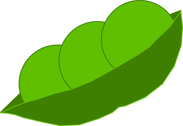 Graphic Royalty Free Stock Peas In A Pod Clip Art - 3 Peas In A Pod Cartoon (600x412), Png Download