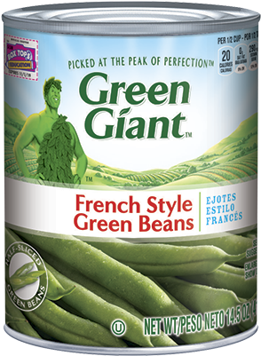 Green Giant French Style Green Beans - Green Giant French Style Green Beans - 14.5 Oz Can (400x400), Png Download