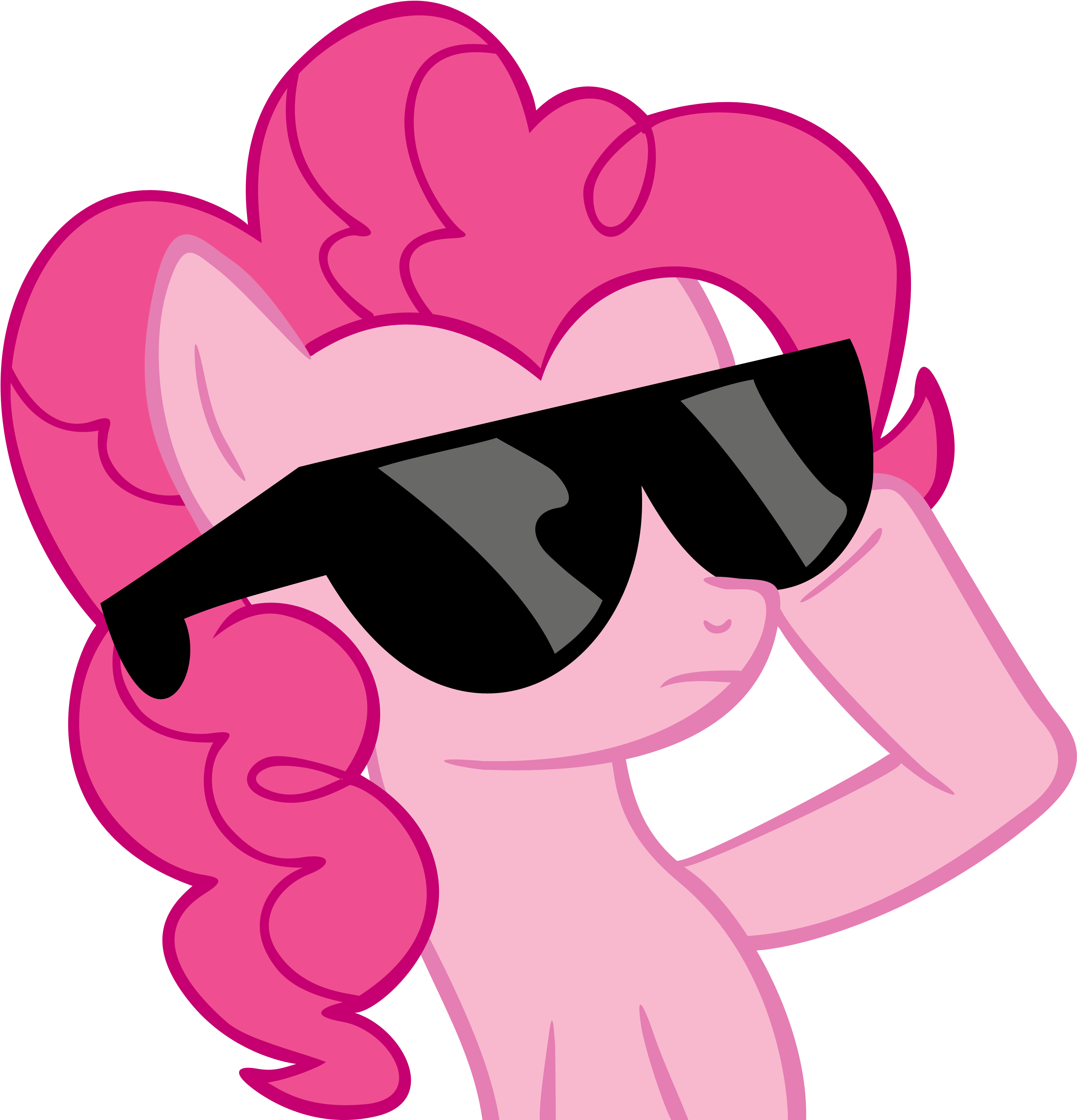 Fanmade Pinkie Glasses By J Brony-d4da2zl - Pinkie Pie Glasses (3368x3393), Png Download