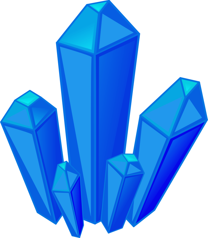 Free Minerals Free Gems Free Diamond - Crystal Clipart (697x800), Png Download