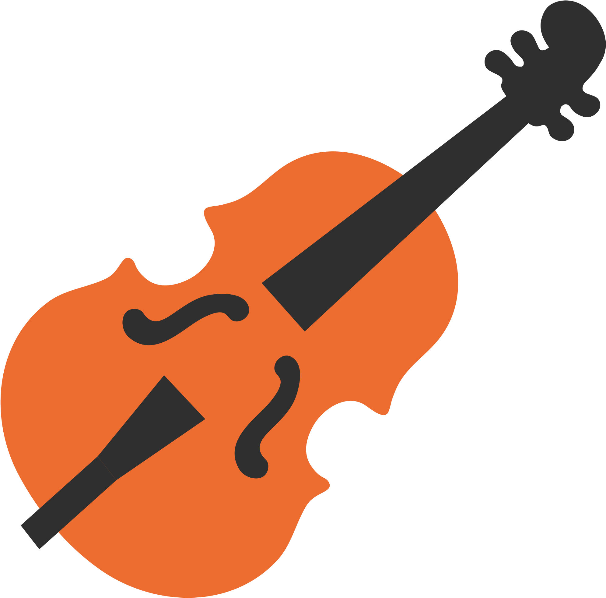 Open - Violino Emoticon (2000x2000), Png Download
