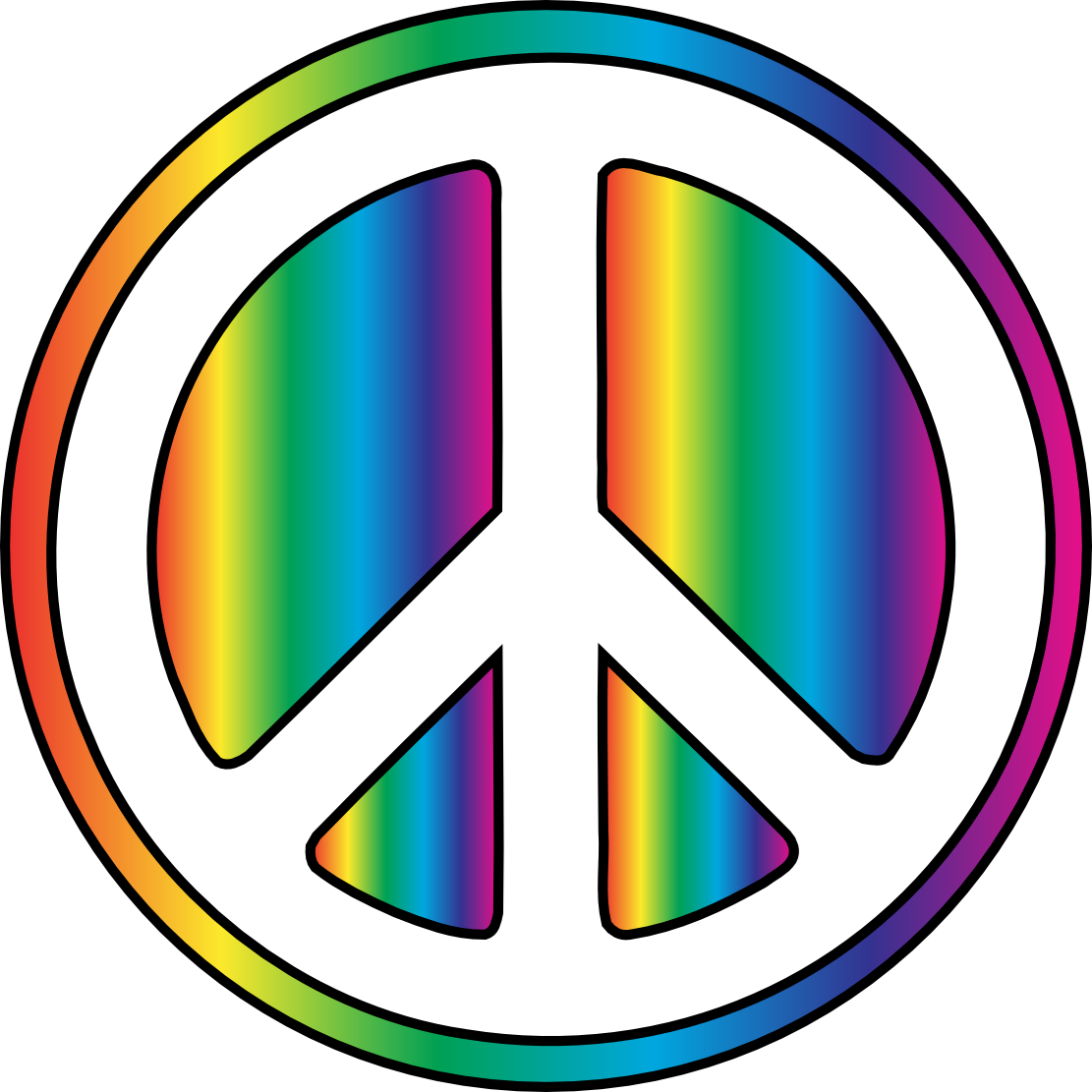 Peace Sign Clip Art - Peace Symbol (777x777), Png Download