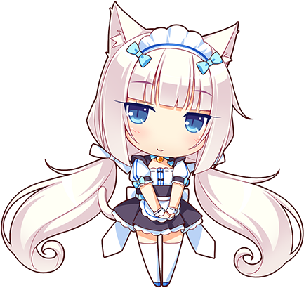 Nekoparaneko - Vanilla Chibi (500x500), Png Download