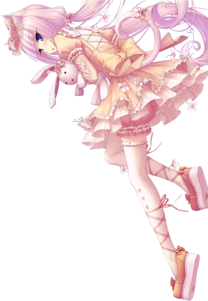 Rainbow-unicorn Images Vanilla Png Hd Wallpaper And - Chocola Neko Para Render (755x1058), Png Download