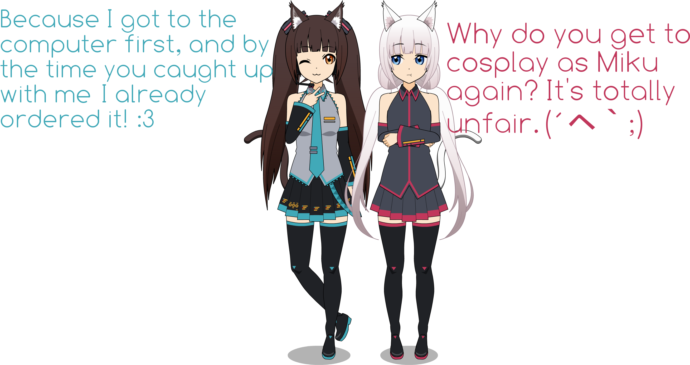 Nekopara Cosplay By Missy28352 - Cosplay (2857x1500), Png Download