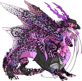 42999241 350 - Snow Leopard And Dragon (350x350), Png Download