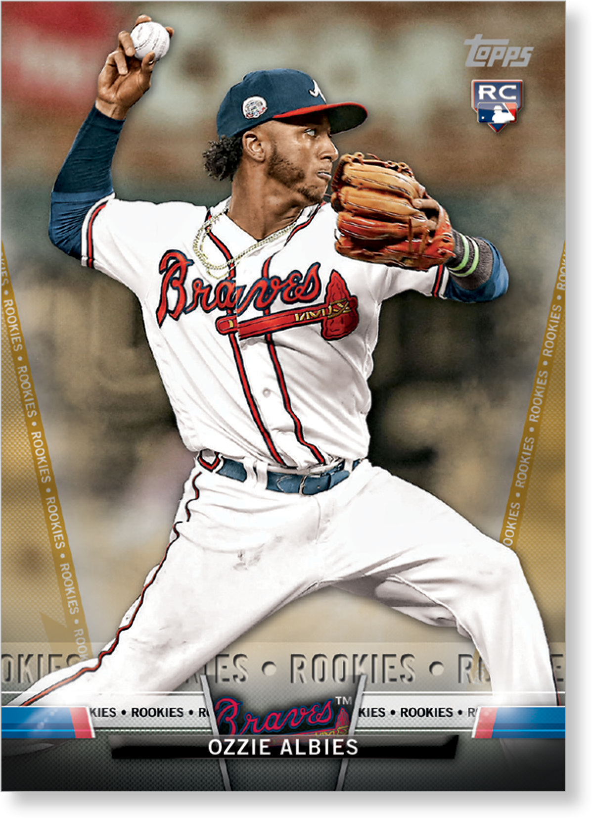 2018 Topps Series 1 Baseball Ozzie Albies Topps Salute - Baseball (2000x2000), Png Download