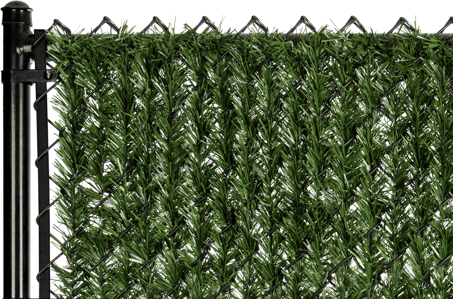Features - Chain Link Fence Pine Slats (1500x995), Png Download