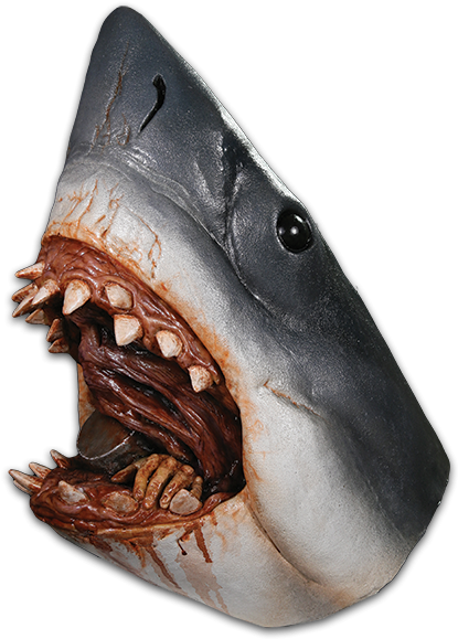 Bruce The Shark Mask - Great White Shark Mask (436x639), Png Download