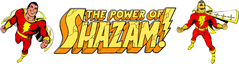 Logoshazampowerof4 - Power Of Shazam (1200x270), Png Download