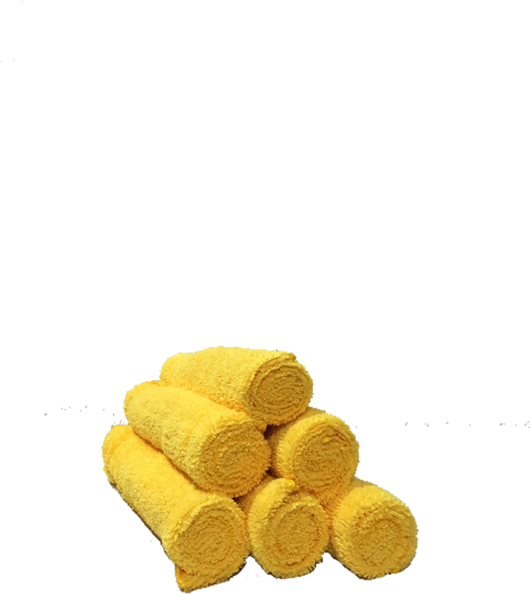 Yellow Microfiber Towels - Swiss Roll (768x1024), Png Download