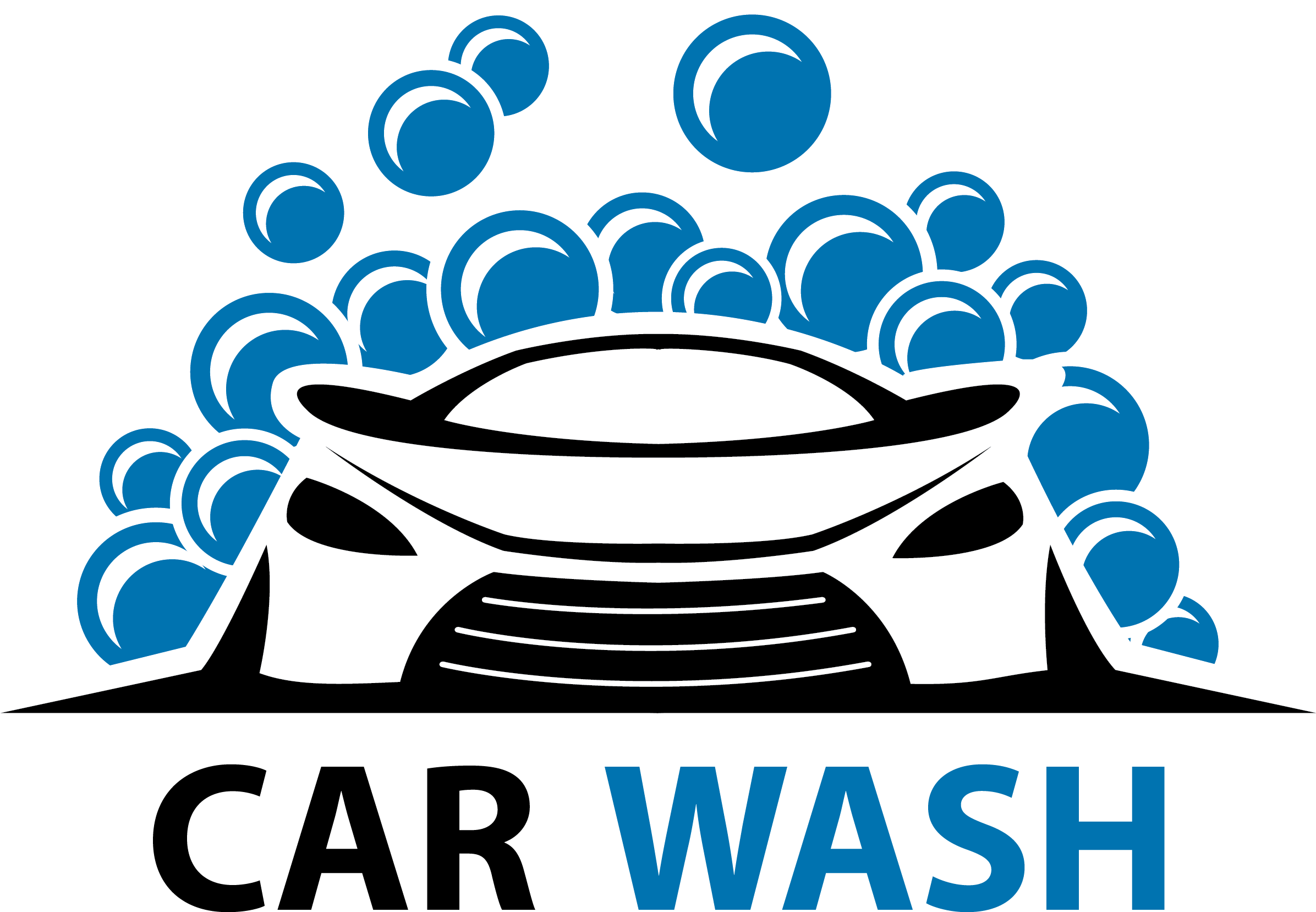 Car Wash Logo Png Png Transparent Download - Logo Perniagaan Car Wash (2392x1657), Png Download