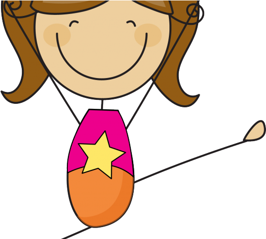 Gymnast Clipart Gymnastics Gym - Gymnastics Girl Clip Art (640x480), Png Download