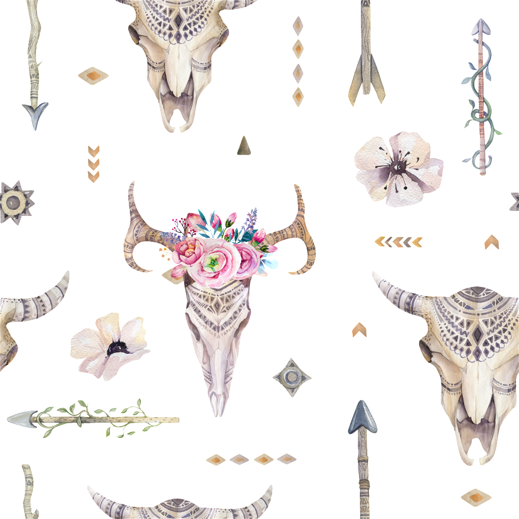 Bull Head Specimen Transparent Decorative - Cow Skull (1024x1024), Png Download