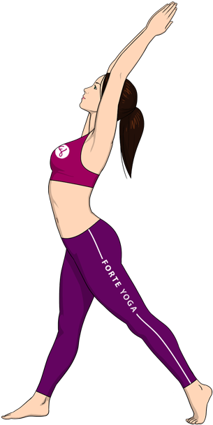 Purple Crescent Moon Png - Upward Salute Yoga (900x675), Png Download