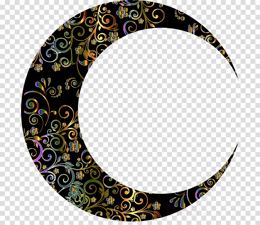 Download Gold Crescent Moon Png Clipart Moon Lunar - Crescent Moon Png (900x780), Png Download
