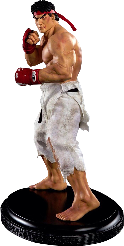 5" Street Fighter Statue Ryu Tatakai Koka - Street Fighter (480x949), Png Download