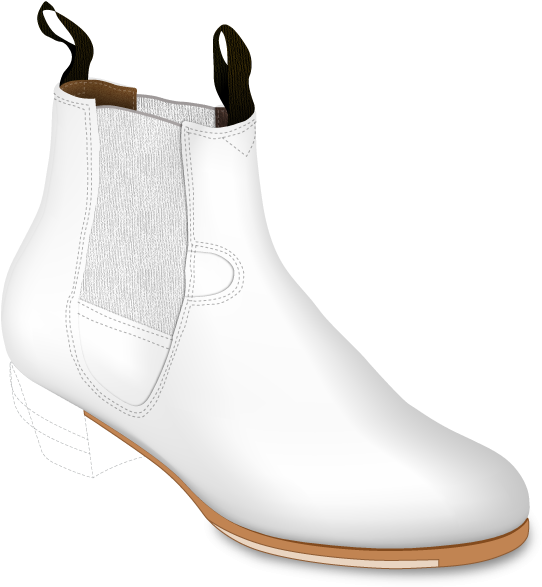 Configura Y Compra Online Tus Botas Para Baile Flamenco - Botas De Flamenco Blancas (666x666), Png Download