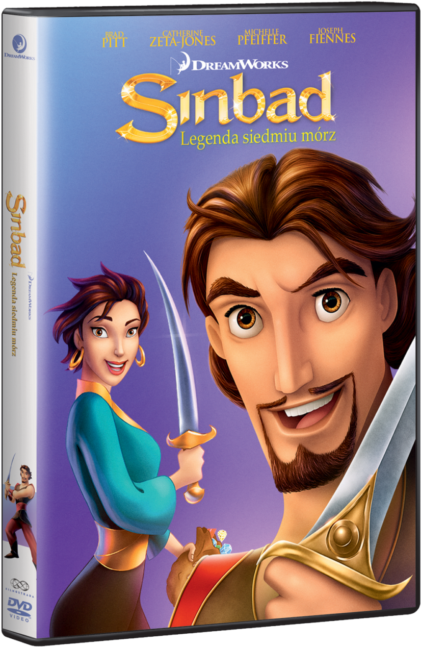 Legenda Siedmiu Mórz Dvdsinbad - Sinbad Legend Of The Seven Seas Dreamworks Dvd (901x1280), Png Download