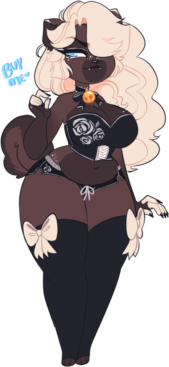 Grunge Princess [adoptable] [closed] By Sc00ty - Grunge Furry (640x1249), Png Download