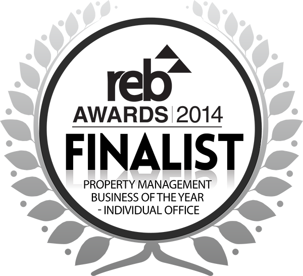 Reb Award Seal 2014 Silver Property Management Business - Reb Awards 2018 (600x546), Png Download