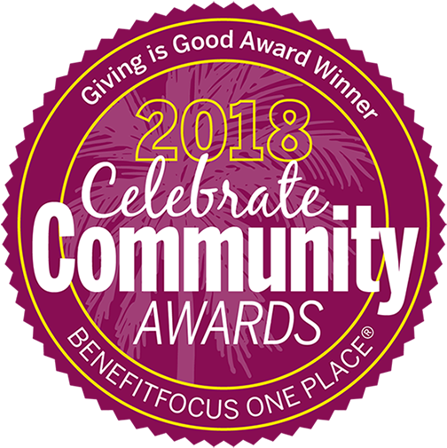 Benefitfocus Awarded The Giving Is Good Award For The - Floral Blue Square Stickers (608x608), Png Download