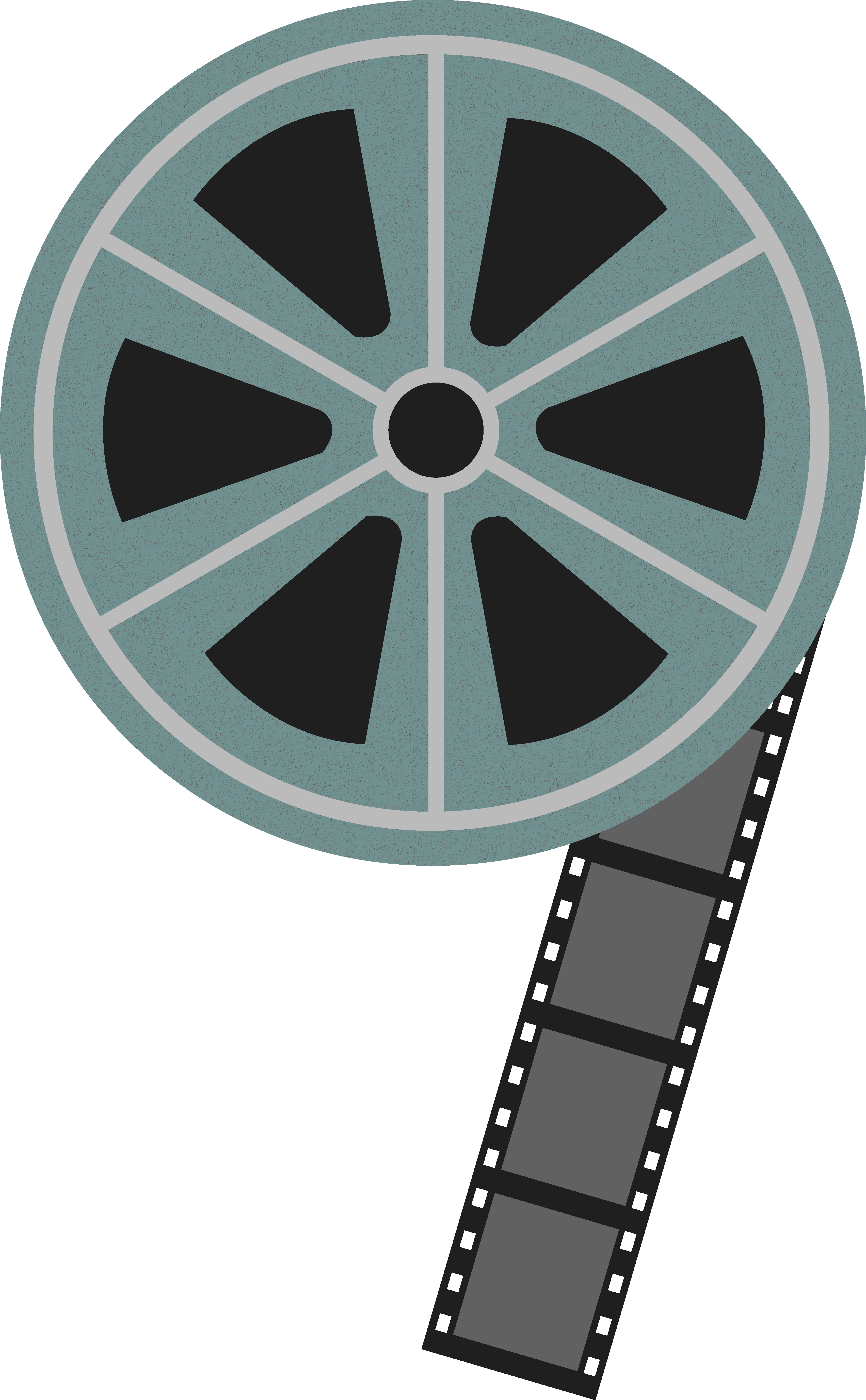 Video - Movie - Popcorn And Movie Reel Clipart (3410x5515), Png Download