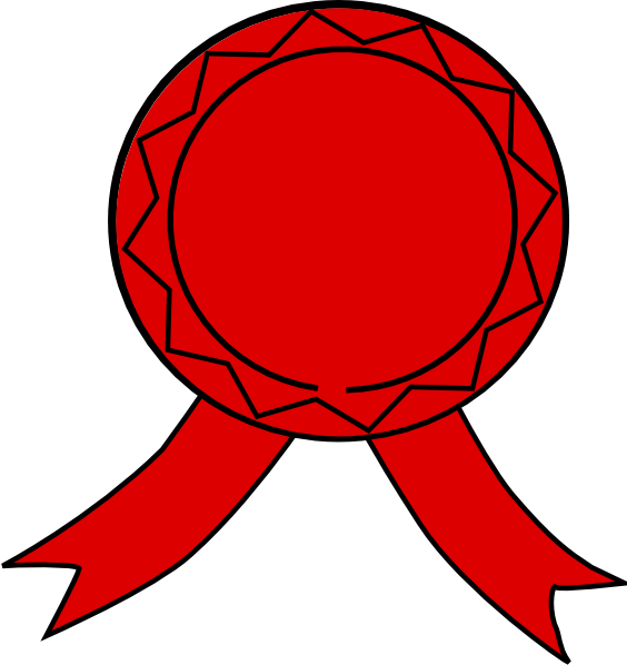 Clipart Info - Red Badge (564x598), Png Download
