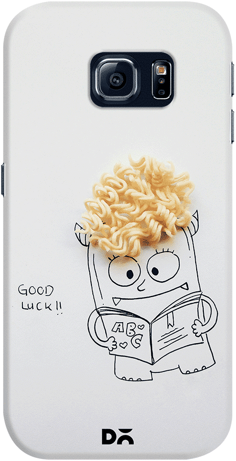 Dailyobjects Noodle Head Case For Samsung Galaxy S6 - Pine Nut (462x900), Png Download