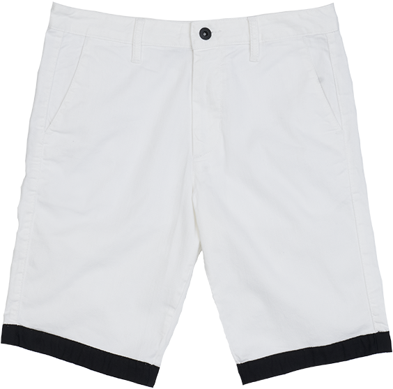 Emporio Armani Shorts With Contrasting Hem - Board Short (1500x844), Png Download
