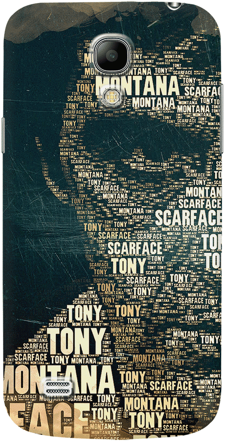 Dailyobjects Scarface In Typography Case For Samsung - Scarface Tote Bag - 16" X 16" By Diego Tirigall (460x900), Png Download
