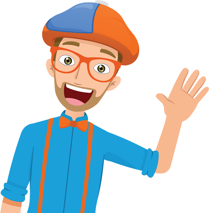 Blippi Youtube Birthday Cupcake Clip Art Happy Birthday - Blippi Cartoon (900x900), Png Download