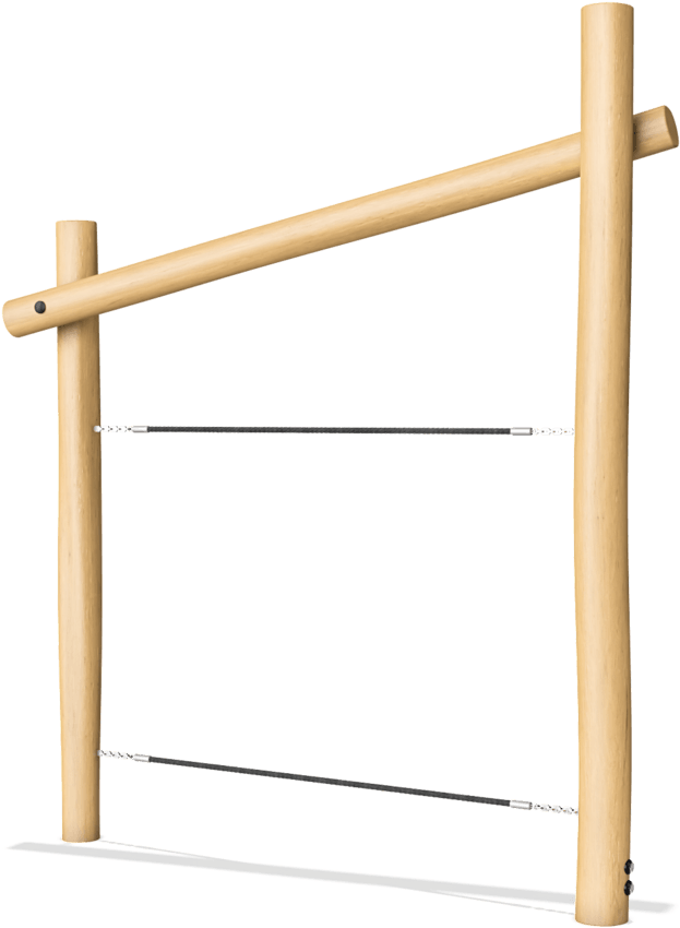 Rope Bridge - Water (640x867), Png Download